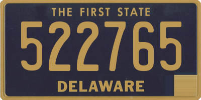 DE license plate 522765