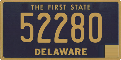 DE license plate 52280