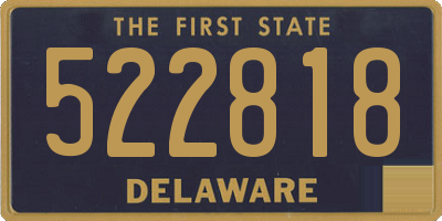 DE license plate 522818