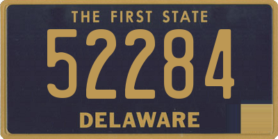 DE license plate 52284