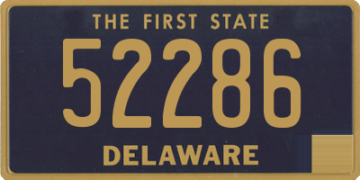 DE license plate 52286