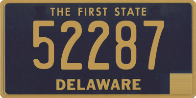 DE license plate 52287