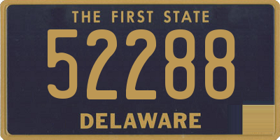 DE license plate 52288