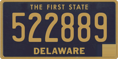 DE license plate 522889