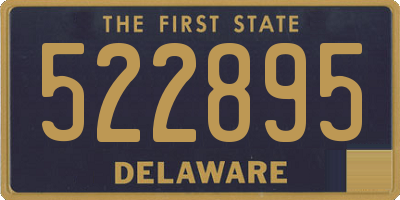 DE license plate 522895