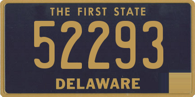 DE license plate 52293