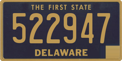 DE license plate 522947