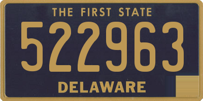 DE license plate 522963