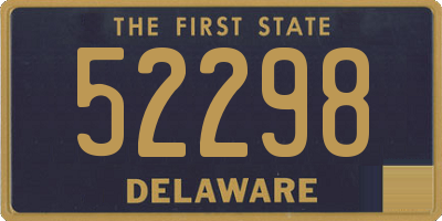 DE license plate 52298