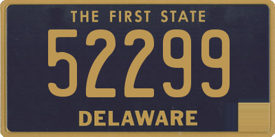DE license plate 52299
