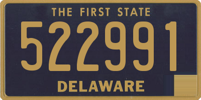 DE license plate 522991