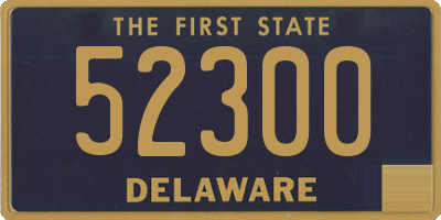 DE license plate 52300