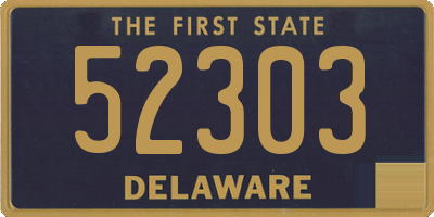 DE license plate 52303