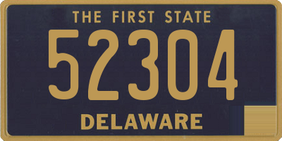 DE license plate 52304