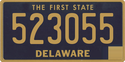 DE license plate 523055