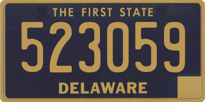 DE license plate 523059
