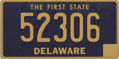 DE license plate 52306