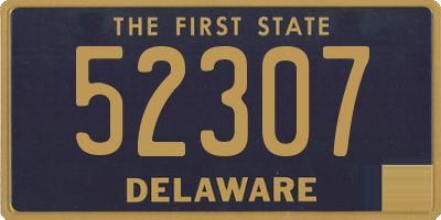 DE license plate 52307