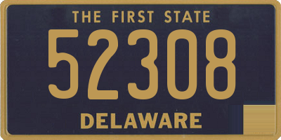 DE license plate 52308