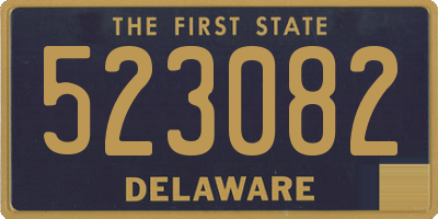 DE license plate 523082