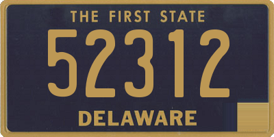 DE license plate 52312