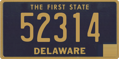 DE license plate 52314