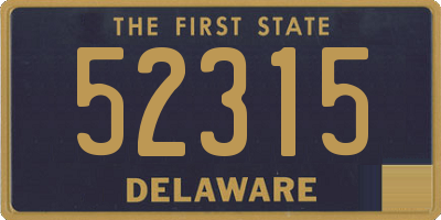 DE license plate 52315
