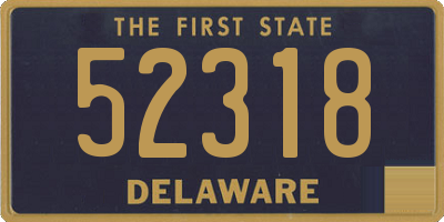 DE license plate 52318