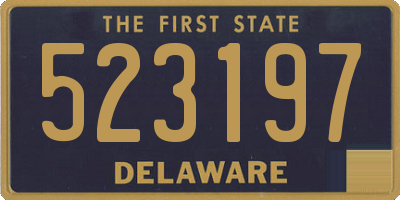 DE license plate 523197