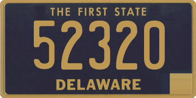 DE license plate 52320