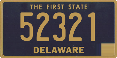 DE license plate 52321