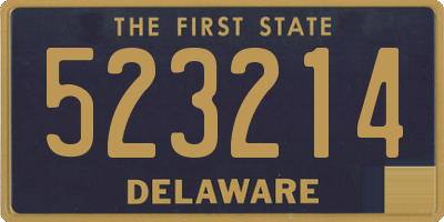 DE license plate 523214