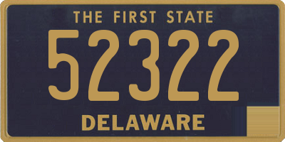 DE license plate 52322