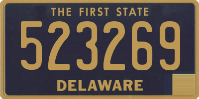 DE license plate 523269