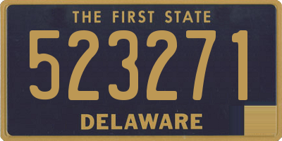 DE license plate 523271