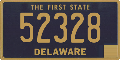 DE license plate 52328