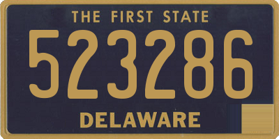 DE license plate 523286