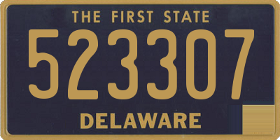 DE license plate 523307