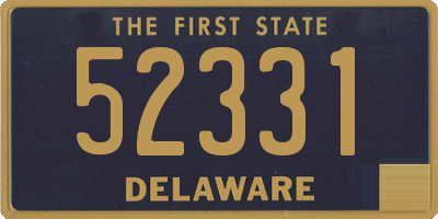 DE license plate 52331