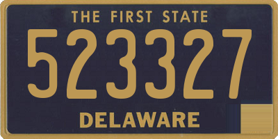DE license plate 523327
