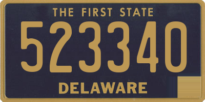 DE license plate 523340