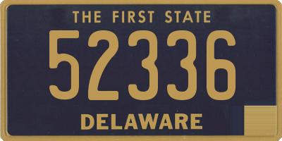 DE license plate 52336