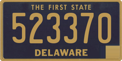 DE license plate 523370