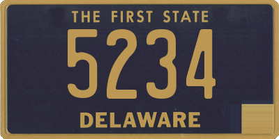 DE license plate 5234