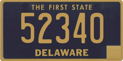 DE license plate 52340