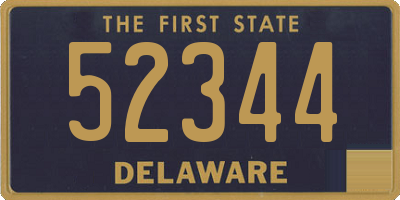 DE license plate 52344