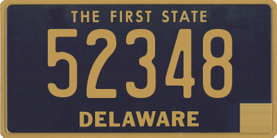 DE license plate 52348