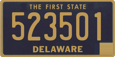 DE license plate 523501