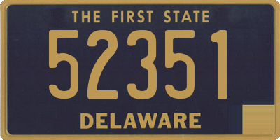 DE license plate 52351