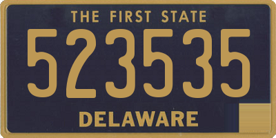 DE license plate 523535
